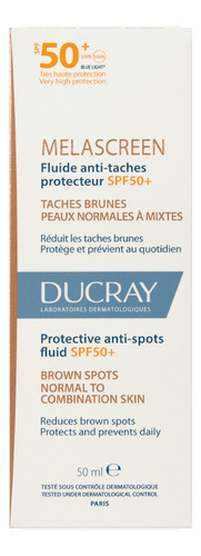 Ducray Melascreen Fluido Spf 50 50ml Anti-manchas