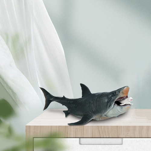 De Ação De Tubarão Megalodon Modelo Miniatura Playset