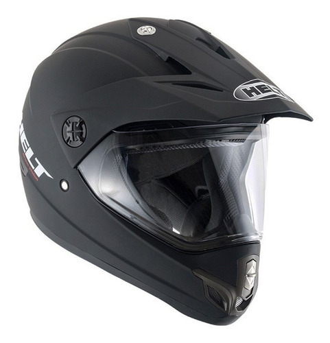 Capacete para moto  cross Helt Cross  Cross Vision  preto-fosco tamanho 60 