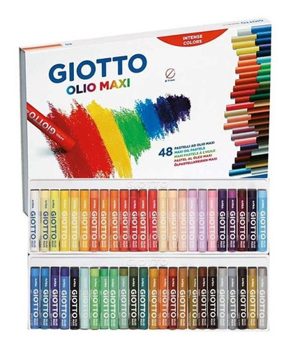 Cera Pastel Al Oleo Pax Giotto Maxi Estuche X 48 Colores