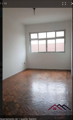 Imagem 4 de 12 de Apartamento 1 Dormitório - Campo Grande - Santos - 3981