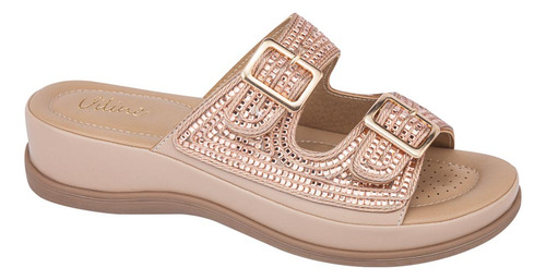 Sandalia Dama Vi Line Confort Con Brillos 1190076