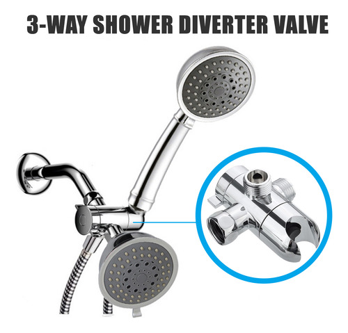 Divisor De Montaje Portátil De 3 Vías Para Cabezal De Ducha