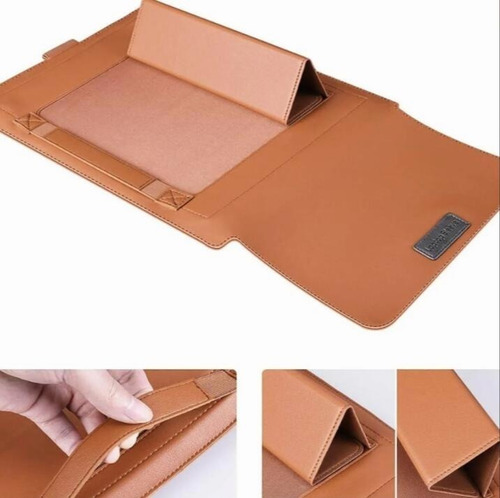 Bolsa De Couro Para Laptop De 15 Polegadas Com Suporte