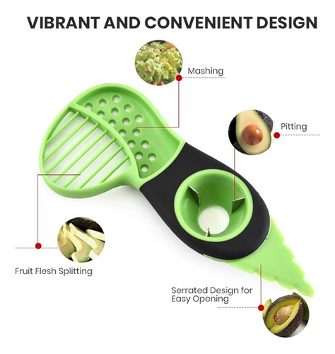 J Avocadoed Slicers 3 En 1, Pelador, Deshuesador, Herramient