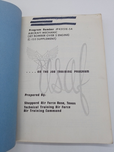 Libro Aircraft Mechanic Jet Bomber Over 2 Engine (Usado)