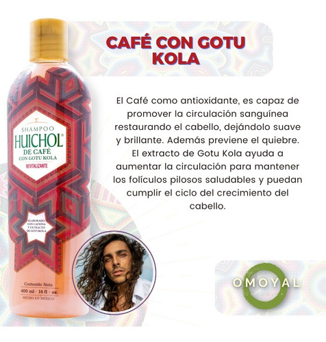 Paquete 12 Piezas Shampoo Huichol De Café Con Gotu Kola