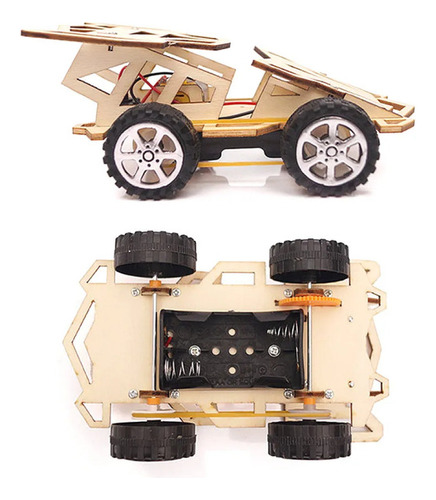 Kit Carrito Tecnología Experimento Juguete Educativo Madera