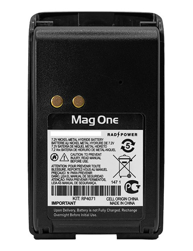 Batería Radpower Para Radio Mag One A8 Pmnn4071 7.2v 1200mah
