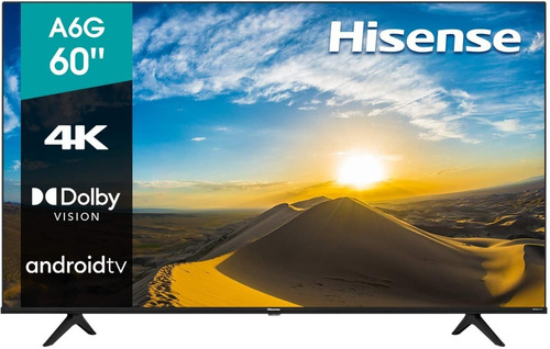 Imagen 1 de 6 de Televisor Hisense 60  Uhd 4k A6 Series Android Tv Mod: 60a6g
