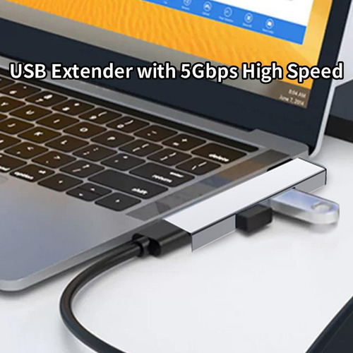 Concentrador Expansor Usb Extensión De Puerto Usb 3.0 Para C