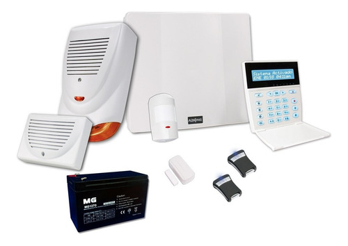 Alarma Para Casa+sensor+bat+sirena+control A Distancia + Kit