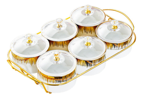 Recipiente Para Servir Dulces Y Frutos Secos, 6 Cuencos