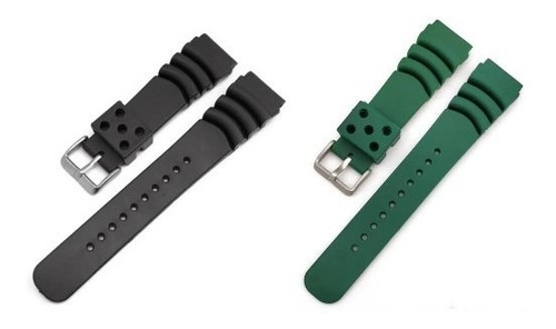 Kit Pulseira 20mm Borracha Might Para Relógio E Smartwatch