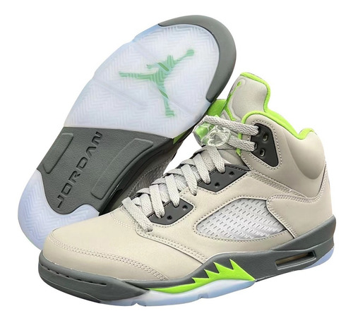 Zapatillas Nike Air Jordan 5 Retro Green Bean Originales
