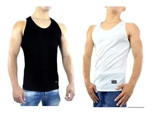 Paquete De 2 Camisetas Tank Top Hombre Aries Slim,gym Paq 21