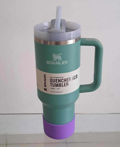 Stanley Quencher 40oz Vaso Taza Mug Termo Con Asa Y Funda Eucalipto-violeta Quencher