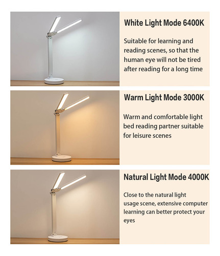Lámpara De Mesa Led Brillante Para Protección Ocular Infanti