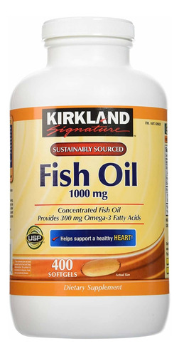 Oil Fish Aceite De Pescado Ácidos Grasos Omega-3, 400 Perlas