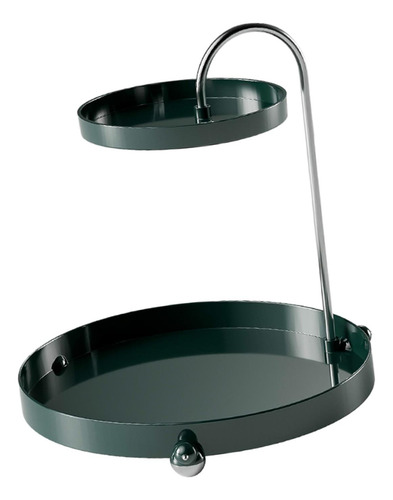 Rack De Armazenamento De 2 Camadas, Suporte De Bandeja Verde