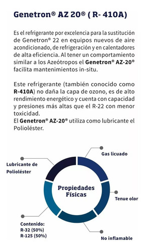 Gas Refrigerante Genetron 5 Kg R410a Az20