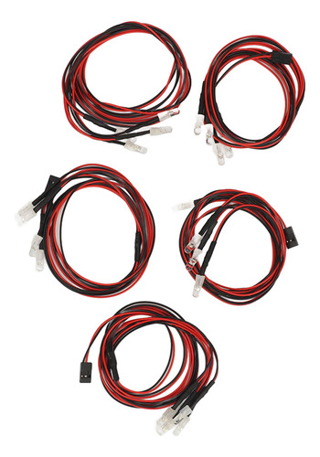 Luces Rc De Coche Con Control Remoto, 5 Unidades, 4 Led, Col