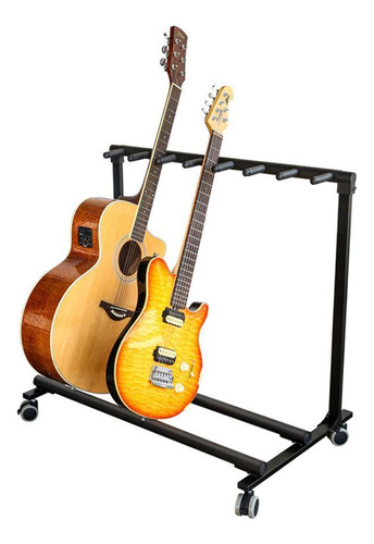 Suporte Estante Rack Chão Para 7 Violão Guitarra Baixo