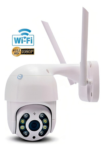 Câmera Ip Prova D'água Infravermelho yoosee Hd Antena 2 - Cor Branco