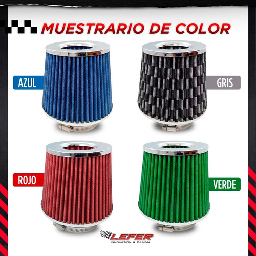 Imagen 4 de 9 de Filtro De Aire Biconico * Lefer Competicion Grande Deportivo