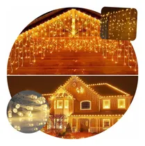 Comprar Cortina Luces Lluvia 100 Led 3 Mts Navidad Efectos 220v
