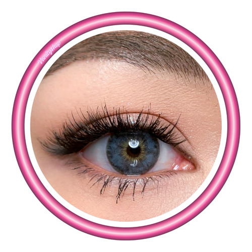 Freshlady - Modelo Siri Blue Lentes De Contacto Anuales