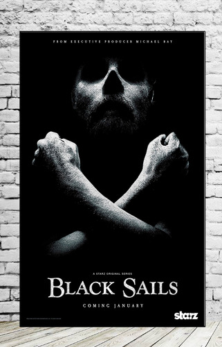 Cuadro Black Sails Series Posters 40x55 Cm Calidad Premium .