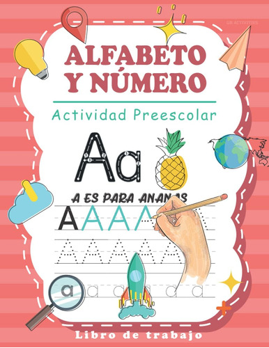 Libro: Actividad Preescolar De Alfabeto Y Número Libro De Tr