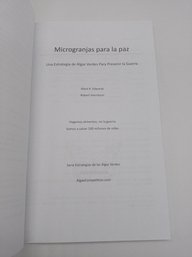 Libro Microgranjas Para La Paz Mark R. Edwads Y Henrikson (Usado)