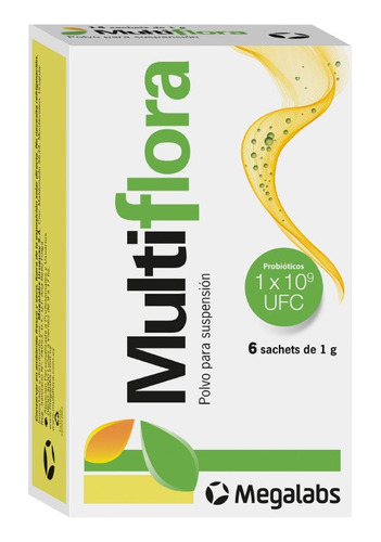 Multiflora® X 6 Sobres | Probióticos + Prebiótico