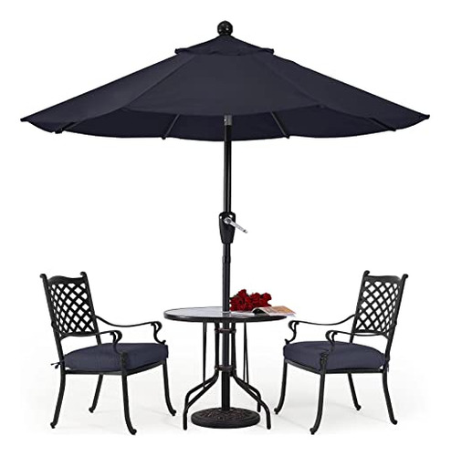 Durable Patio Umbrellas 7.5' Navy Blue