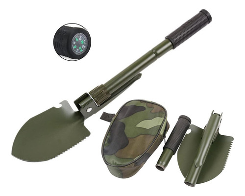 Pala De Camping Plegable Pequeña Militar, Mini Pico Compacto