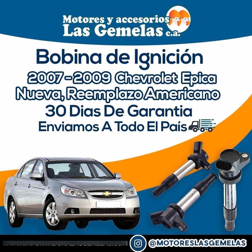 Bobina De Encendido Chevrolet Epica 2.5 Dts 30d Garantizado 