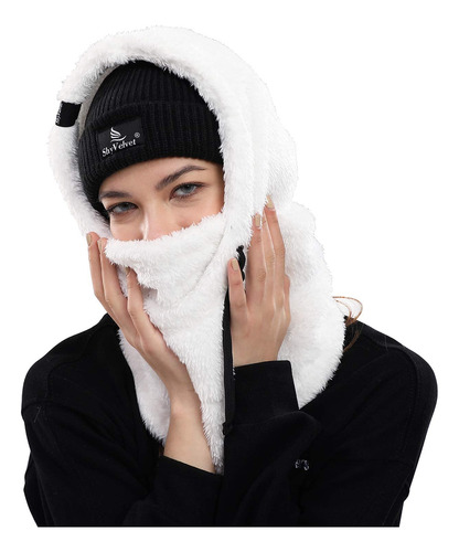 Pasamontañas Shy Velvet Invierno Forro Polar Unisex Color Diseño De La Tela Talle