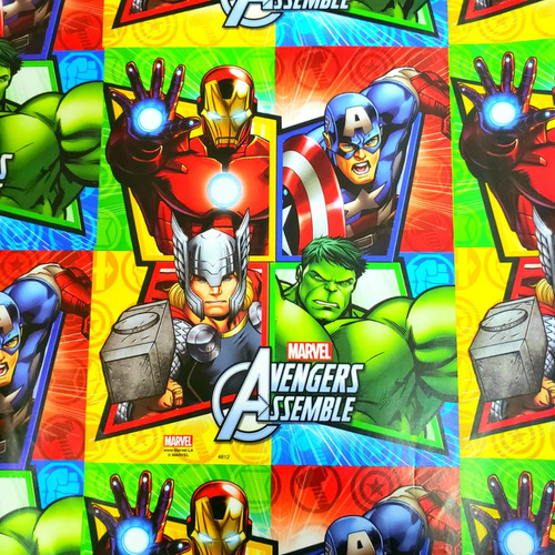 Papel De Envoltura Avengers Assemble 1 Pliego