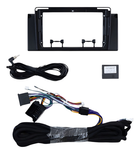 Frente Adaptador Bmw X5 (e53) 9'' 2 Din 1999/2006+canbus Negro