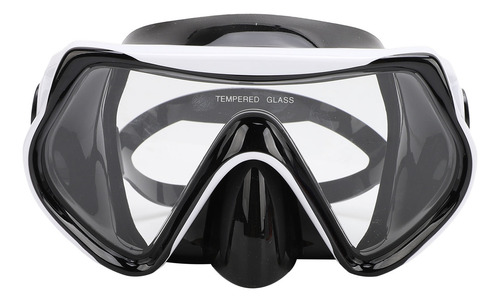Gafas De Buceo Negras Que Cubren La Nariz, Visión Amplia Y T
