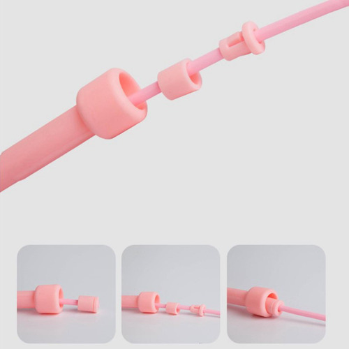 Cuerda De Saltar Ajustable De 9 Pies Entrenamiento De Rosado