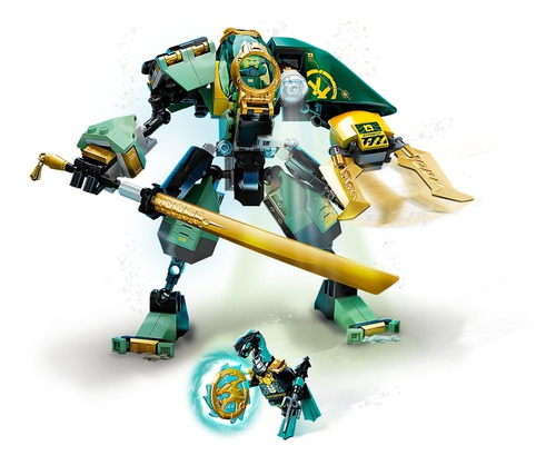 Imagen 3 de 5 de Lego® Ninjago - Robot Hidro De Lloyd (71750)