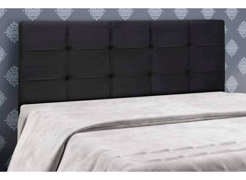Cabeceira Cama Box Estofada Queen Queen Clean Plus Suede Mar