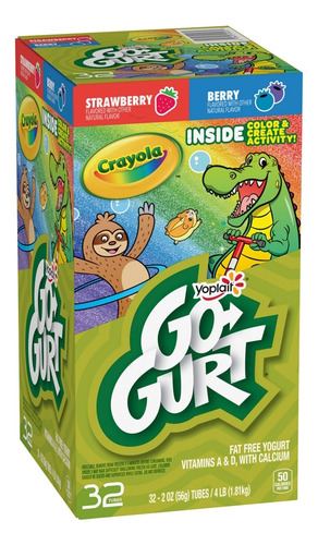 Yoplait Go Gurt Yogurt Sin Grasa 32 Tubos