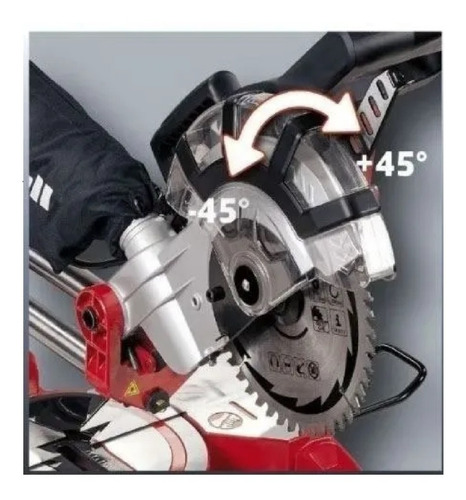 Sierra Ingletadora Deslizante Dual Einhell 1800w 10 Pf