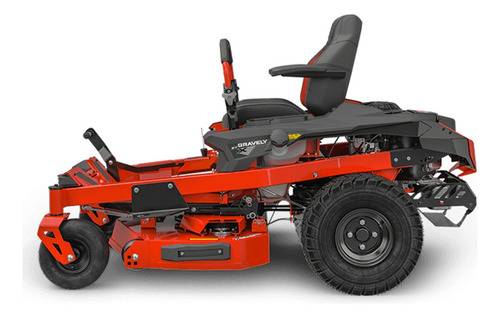 Cortador de grama a gasolina vermelho Gravely ZTX42 com potência de 21,5 cv