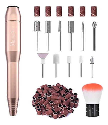 Melodysusie Taladro De Uñas Eléctrico 11 En 1 Kit, Lima De U