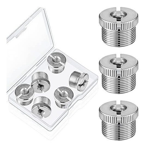 Adaptador De Tornillo De Micrófono Macho A 1/4 De Pulgada He